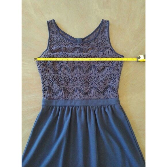 Lilly Pulitzer Sleeveless Lace Dress Sm Blue Y2k Feminine Cottage Core Boho - Picture 9 of 11